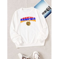 Свитшот Армения Armenia герб и флаг