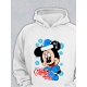 Худи парное для двоих влюбленных на свадьбу " С Новым годом " белое женское. Худи с принтом Микки Маус для пар и для молодоженов.