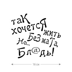 Наклейка интерьерная на стену и авто, надписи на дверь и ноутбук, холодильник и унитаз, на автомобиль, зеркало или дневник. Прикольные наклейки с приколами, смешные.