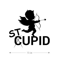 Наклейки на авто с принтом Stupid Cupid / Стикеры для машин