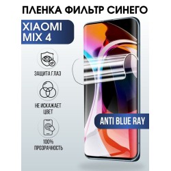 Защитная гидрогелевая пленка для Xiaomi для телефона Xiaomi Mix 4, полиуретановая плёнка anti blue ray на смартфон Сяоми Мих 4. Аксессуар для защиты экрана гаджета Ксиоми.