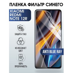 Защитная гидрогелевая пленка для Xiaomi Redmi note 12r, матовая полиуретановая плёнка на мобильный телефон Сяоми Редми ноте 12г. Защитный экран для смартфона Ксиоми.