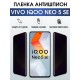 Защитная гидрогелевая пленка для смартфона Vivo IQOO NEO 5 se. Полиуретановая плёнка антишпион на мобильный телефон, для защиты экрана.
