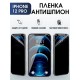 Защитная гидрогелевая пленка антишпион на телефон IPHONE 12 PRO, для защиты экрана телефонов