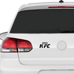 Наклейки на авто с принтом Боец KFC / Стикеры для машин