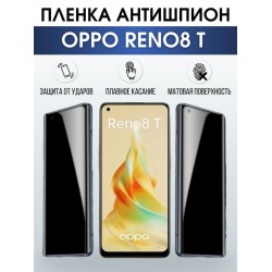 Защитная гидрогелевая пленка антишпион на телефон OPPO RENO8 T, матовая гелевая пленка на смартфон OPPO RENO8 T, для защиты экрана телефона