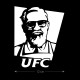Наклейки на авто с принтом UFC / Стикеры для машин