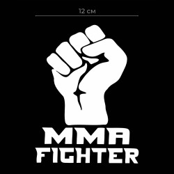 Наклейки на авто с принтом MMA Fighter / Стикеры для машин