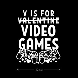 Наклейки на авто с принтом V is for VideoGames / Стикеры для машин