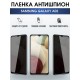 Защитная гидрогелевая пленка антишпион на телефон Samsung Galaxy A02, гелевая пленка на смартфон Самсунг галакси А02