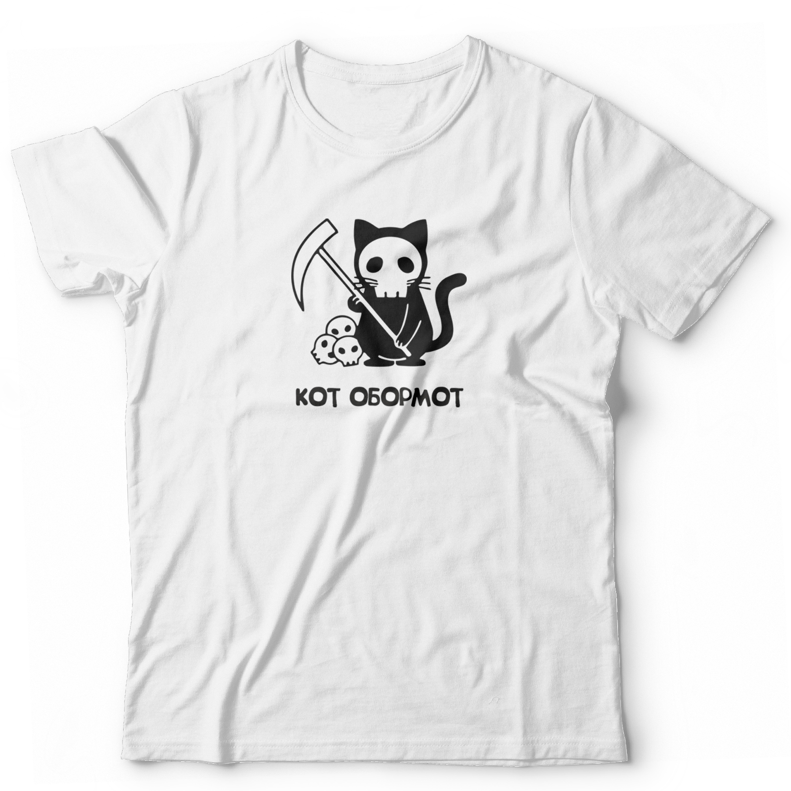 Футболка с котом обормотом с принтом