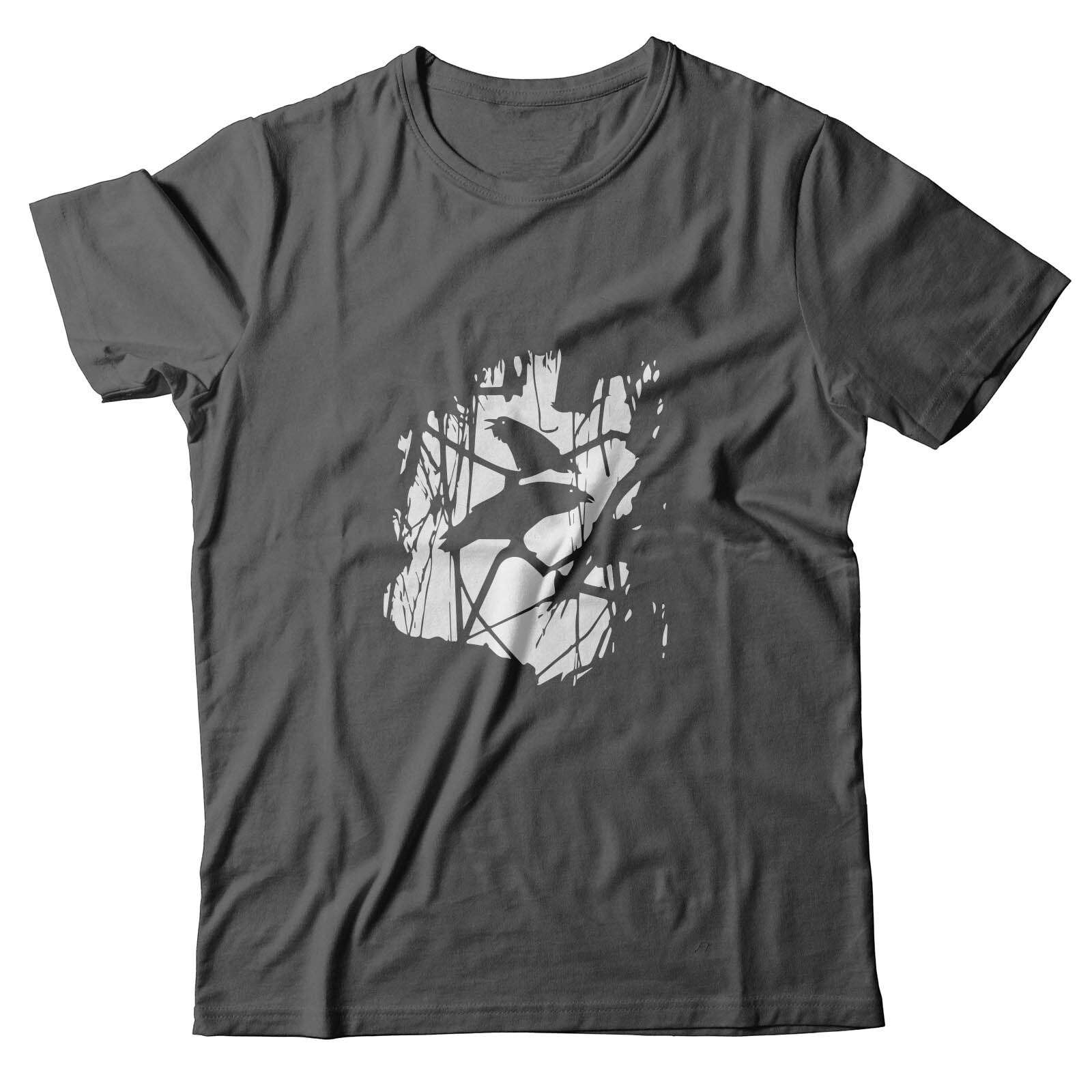 Футболка с прикольным принтом Ворона