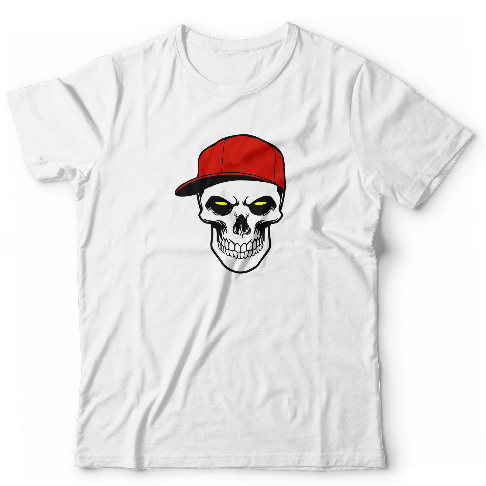 Футболка с черепом оверсайз с принтом