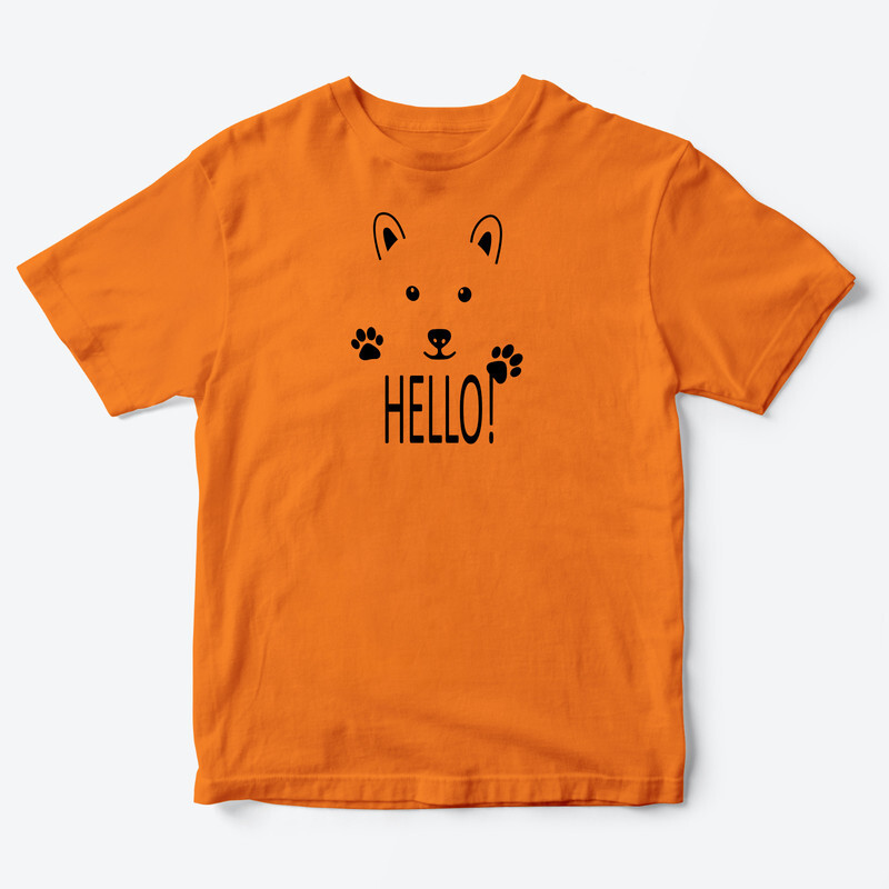 Детская футболка для девочки с рисунком Hello