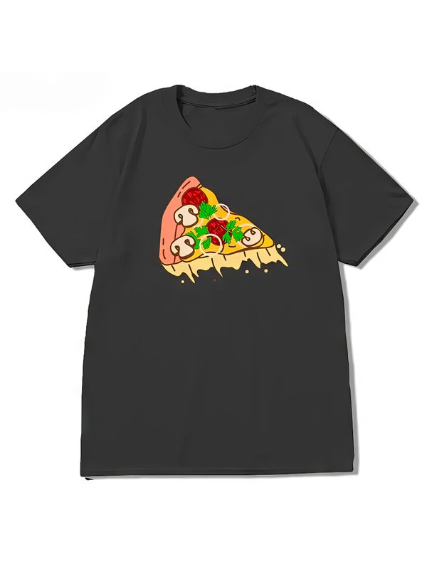 Парная футболка с пиццей pizza парочка с принтом