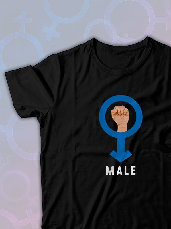 Парная футболка female alpha male парочка с принтом