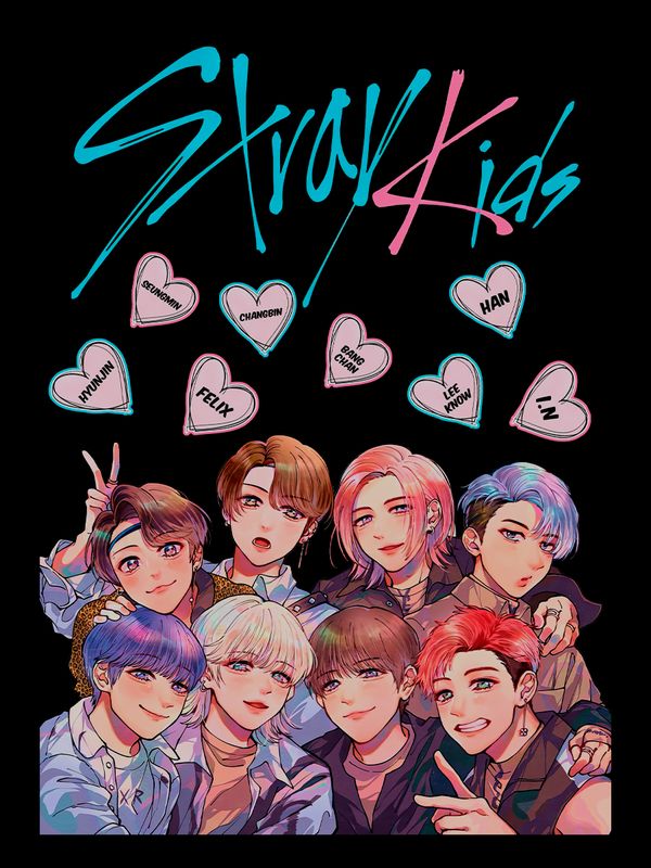 Свитшот Стрей кидс Stray kids с принтом Bangсhan Lee Know Hyunjin HAN Felix I.N Seungmin Changbin, без капюшона, кей поп одежда, мерч, kpop merch.