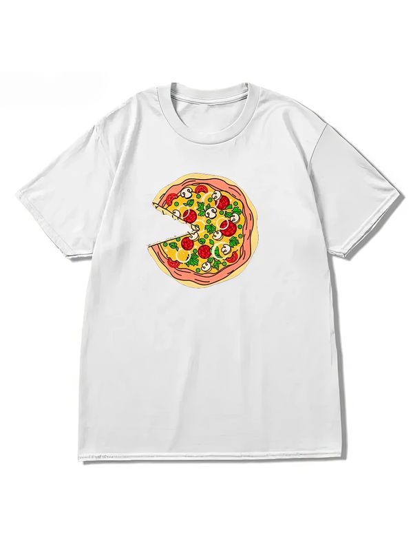 Парная футболка с пиццей pizza парочка с принтом