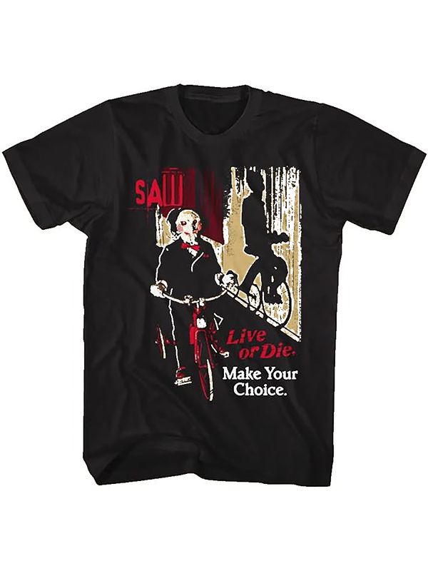 Футболка пила с принтом, надписью и рисунком в винтажном ретро стиле, прикольная одежда андеграунд y2k style underground, оверсайз унисекс.