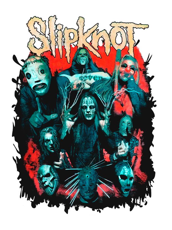 Свитшот Слипкнот маски группа Slipknot участники рок