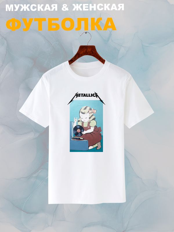 Футболка Metallica Металлика рок с принтом