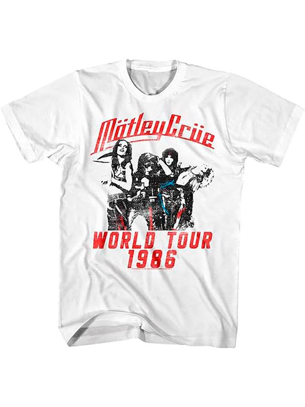 Футболка Motley Crue с принтом, надписью и рисунком в ретро стиле винтаж, прикольная одежда андеграунд гранж y2k, оверсайз унисекс.