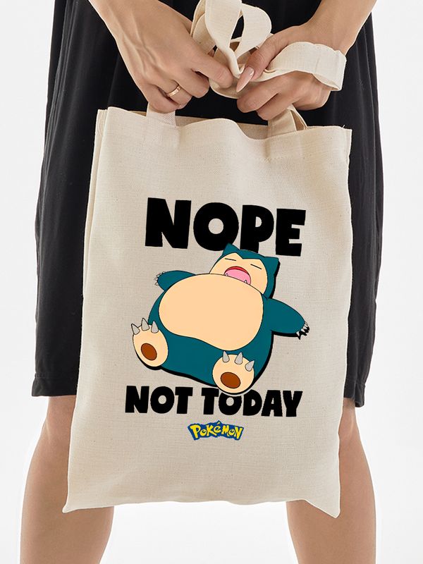 Шоппер с принтом и надписью