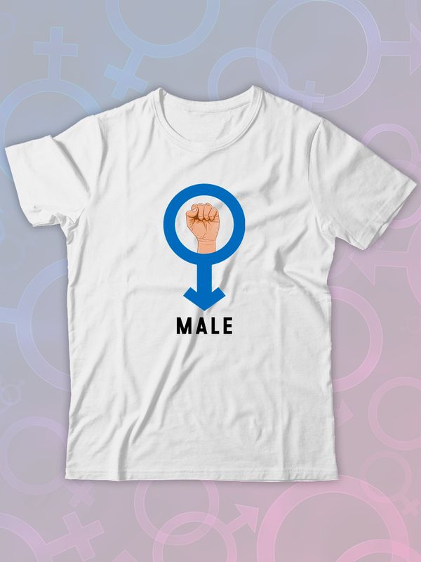 Парная футболка female alpha male парочка с принтом