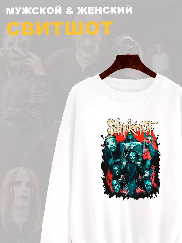 Свитшот Слипкнот маски группа Slipknot участники рок
