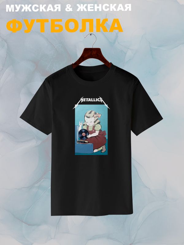 Футболка Metallica Металлика рок с принтом