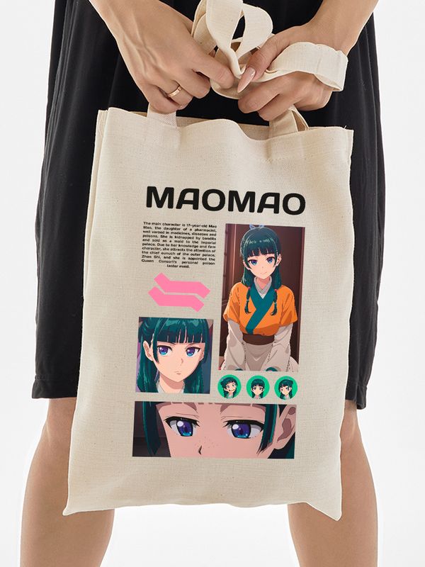 Шоппер с принтом и надписью