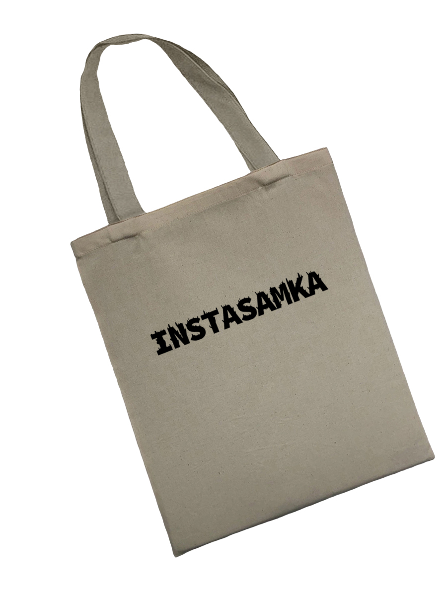 Сумка шоппер - холщовая хлопковая эко сумка с принтом Instasamka