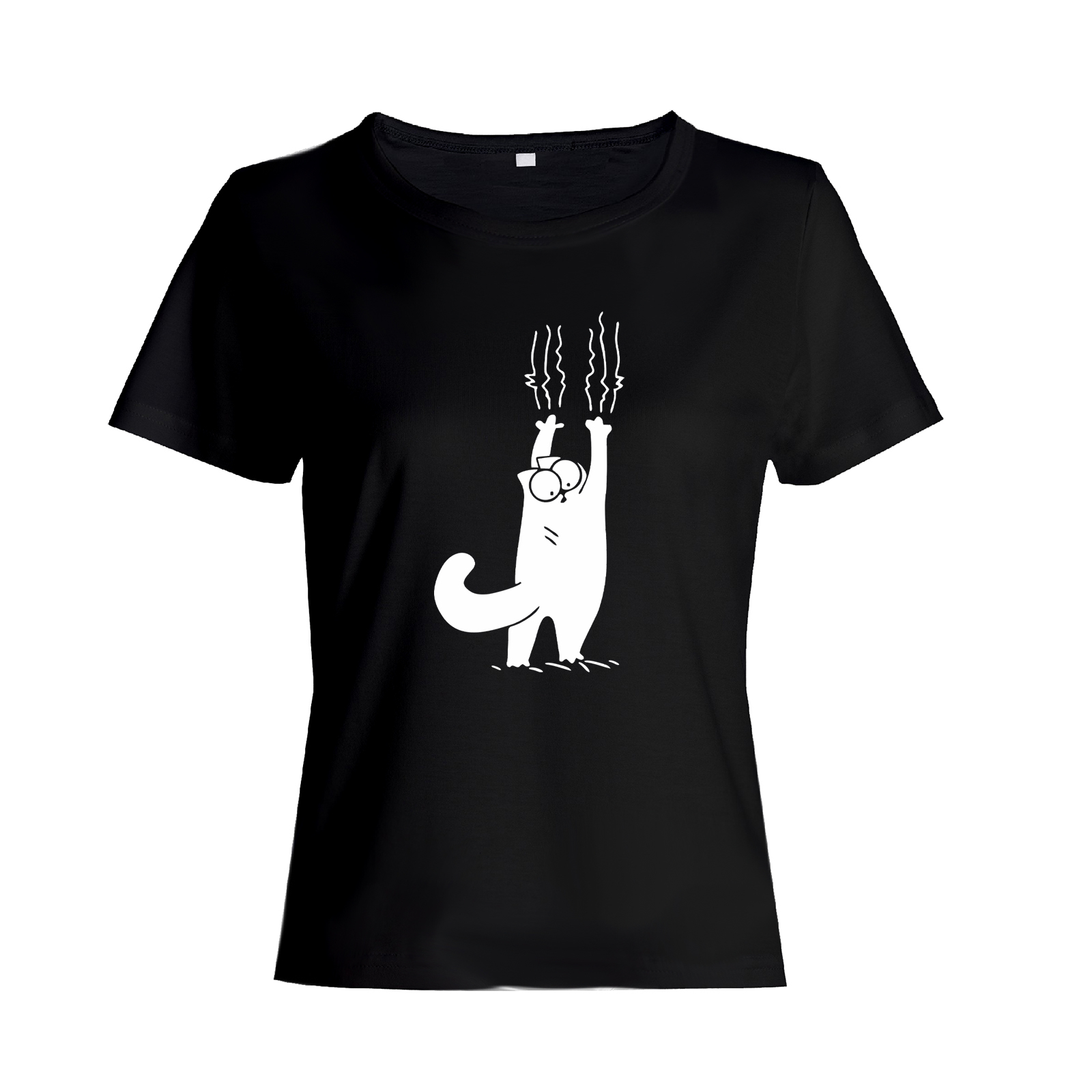 Футболка с котом царапающимся