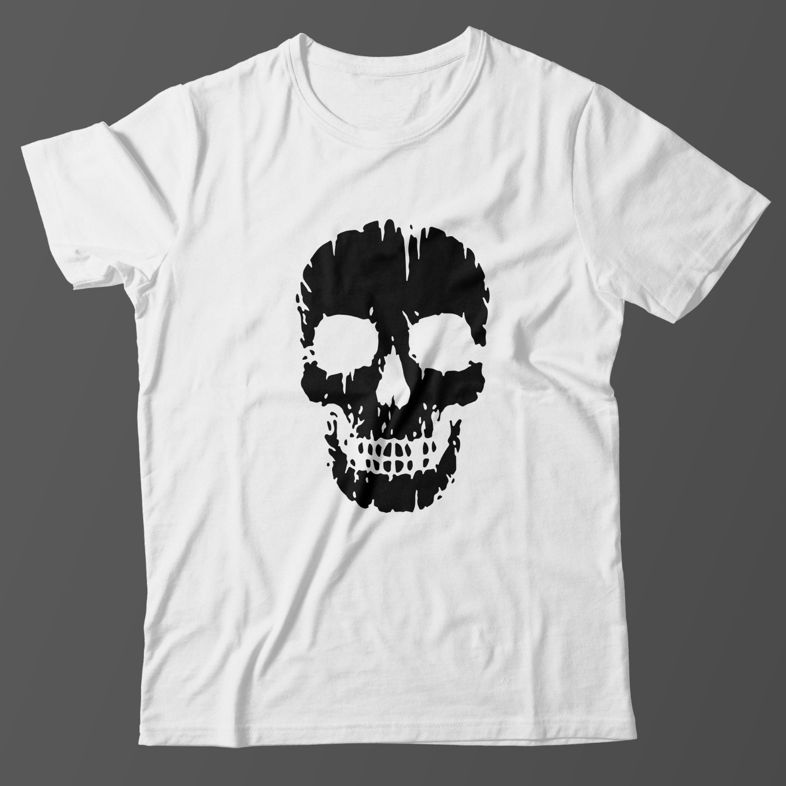 Модная футболка с принтом Череп