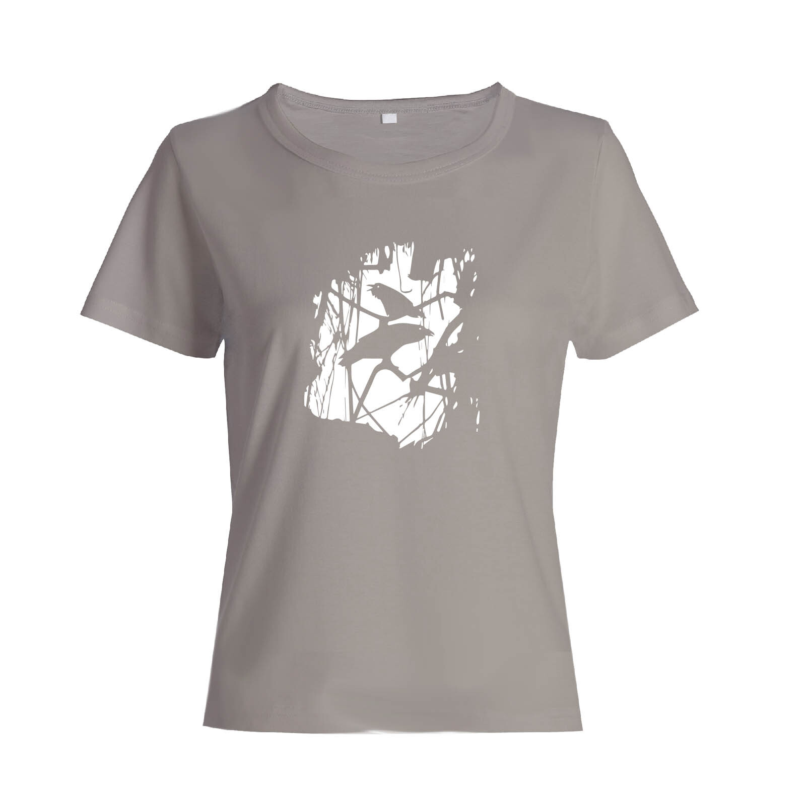 Футболка с прикольным принтом Ворона