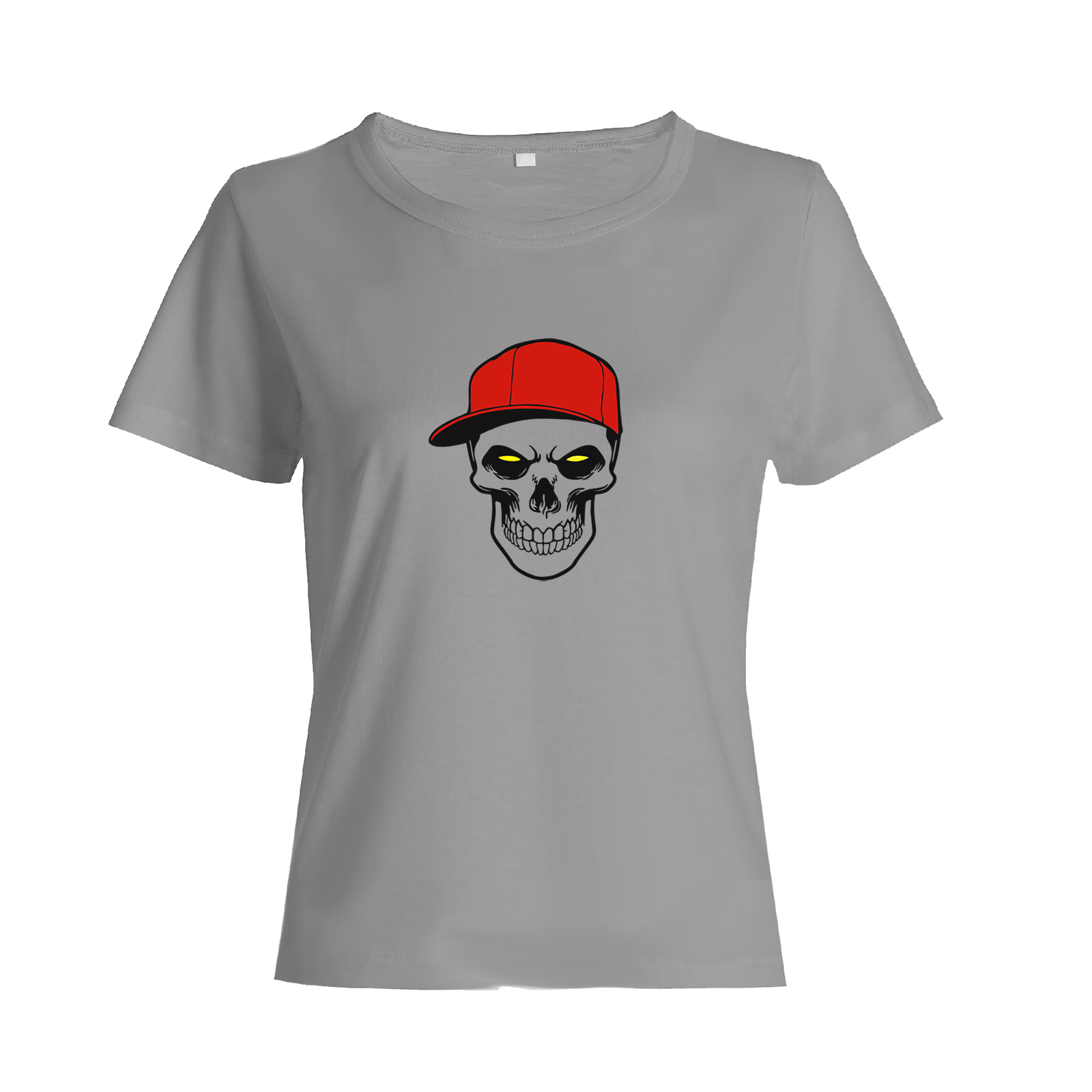 Футболка с черепом оверсайз с принтом