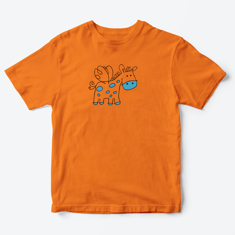 Детская футболка для девочки с рисунком Крылатый пони