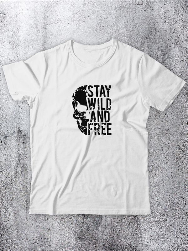 Футболка с рисунком Stay wild and free