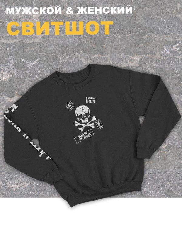 Свитшот Король и Шут панк рок с черепом киш оверсайз черный punks not dead с принтом надписью анархия горшок одежда унисекс женская мужская детская для молодежи подростка хлопковая трикотажная кофта Свитшот Король и Шут панк рок с черепом киш оверсайз черный punks not dead с принтом надписью анархия горшок одежда унисекс женская мужская детская для молодежи подростка хлопковая трикотажная кофта