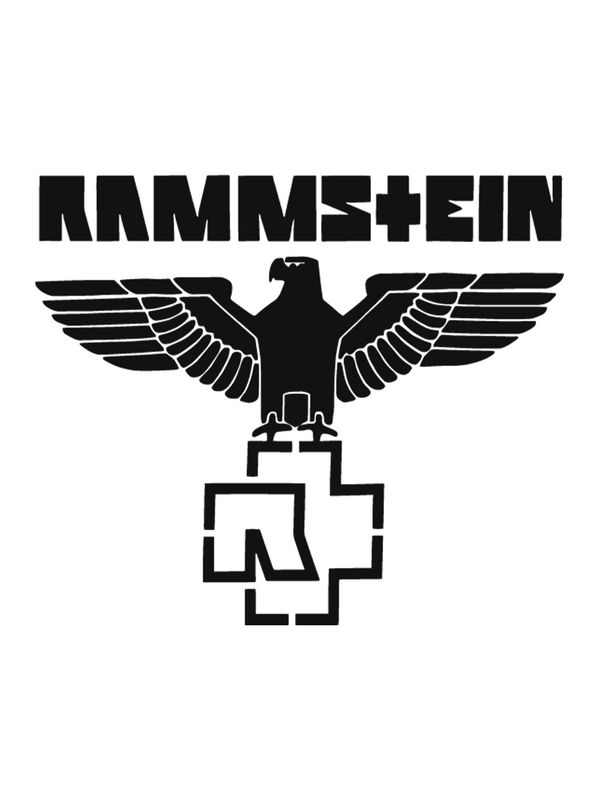 Свитшот Рамштайн Rammstein logo Ramstein логотип белый с принтом, надписью, рисунком rock style, рок группа, оверсайз, унисекс, мужской и женский рокерская одежда для подростка и молодежи