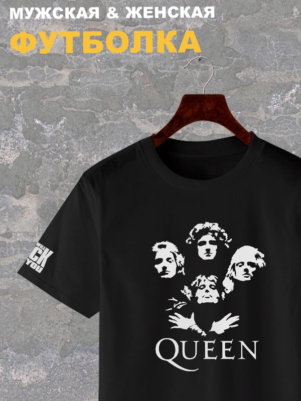Футболка Queen рок группа Квин rock merch с принтом