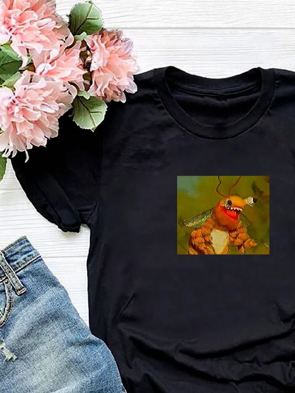 Футболка мем упоротая пчела из деревни дураков с принтом