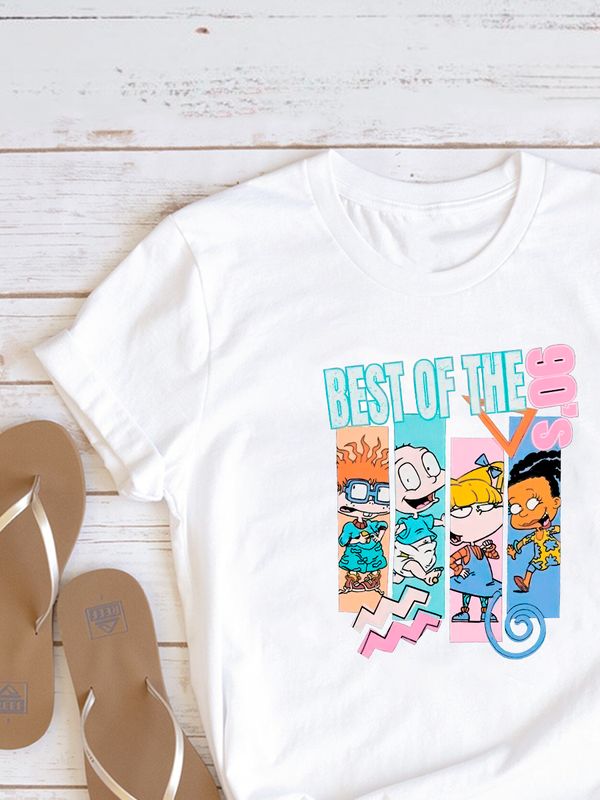 Футболка Ох уж эти детки мульт All grown up персонажи с принтом