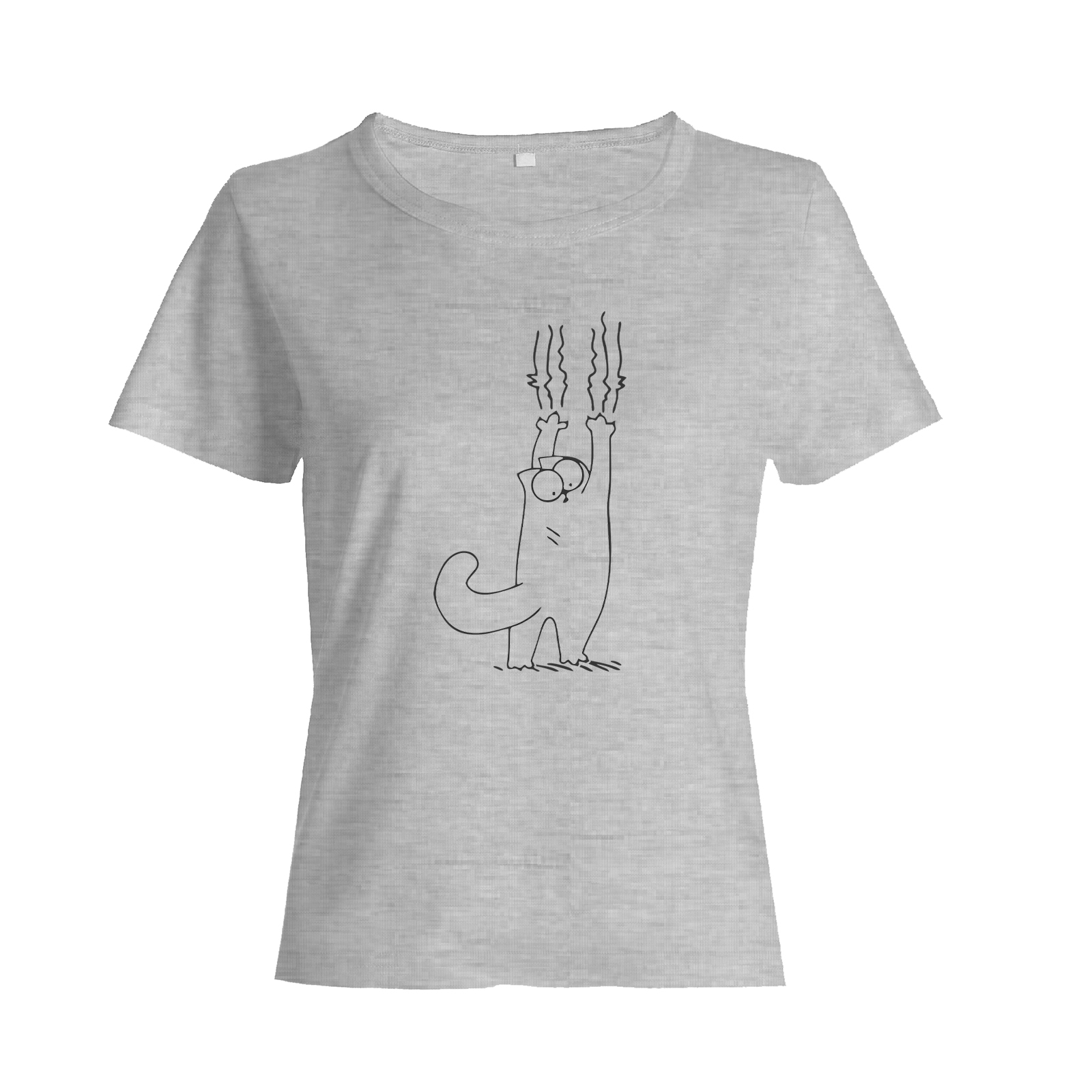 Футболка с котом царапающимся