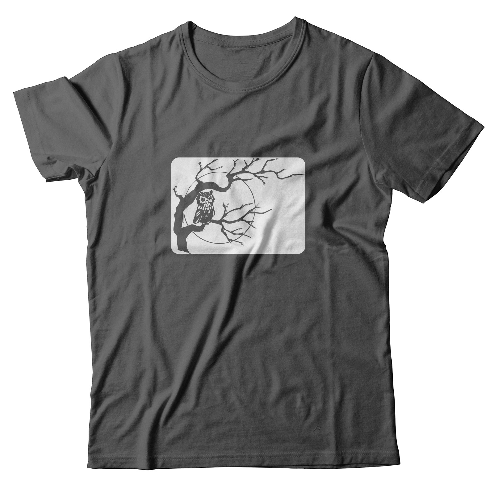 Футболка с прикольным принтом Сова на дереве