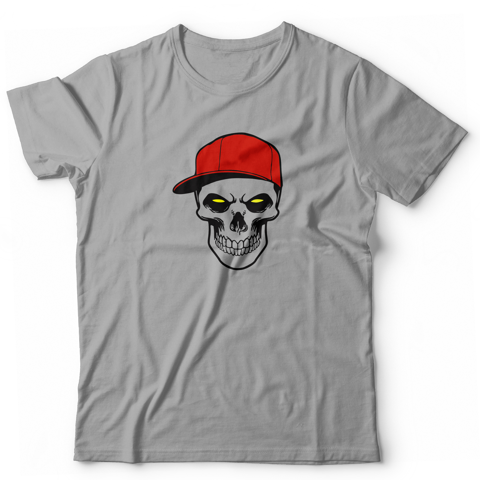 Футболка с черепом оверсайз с принтом