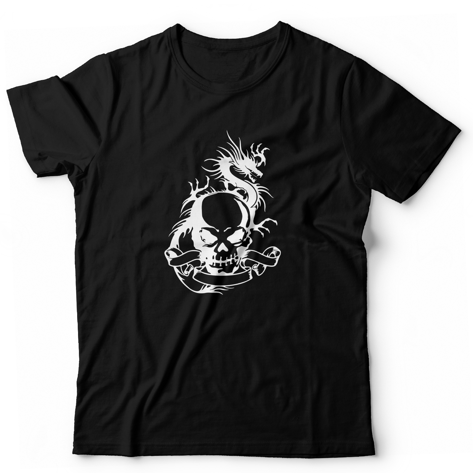 Футболка с черепом оверсайз с принтом