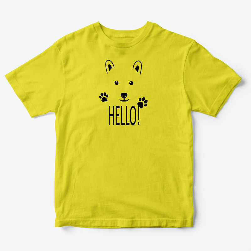 Детская футболка для девочки с рисунком Hello