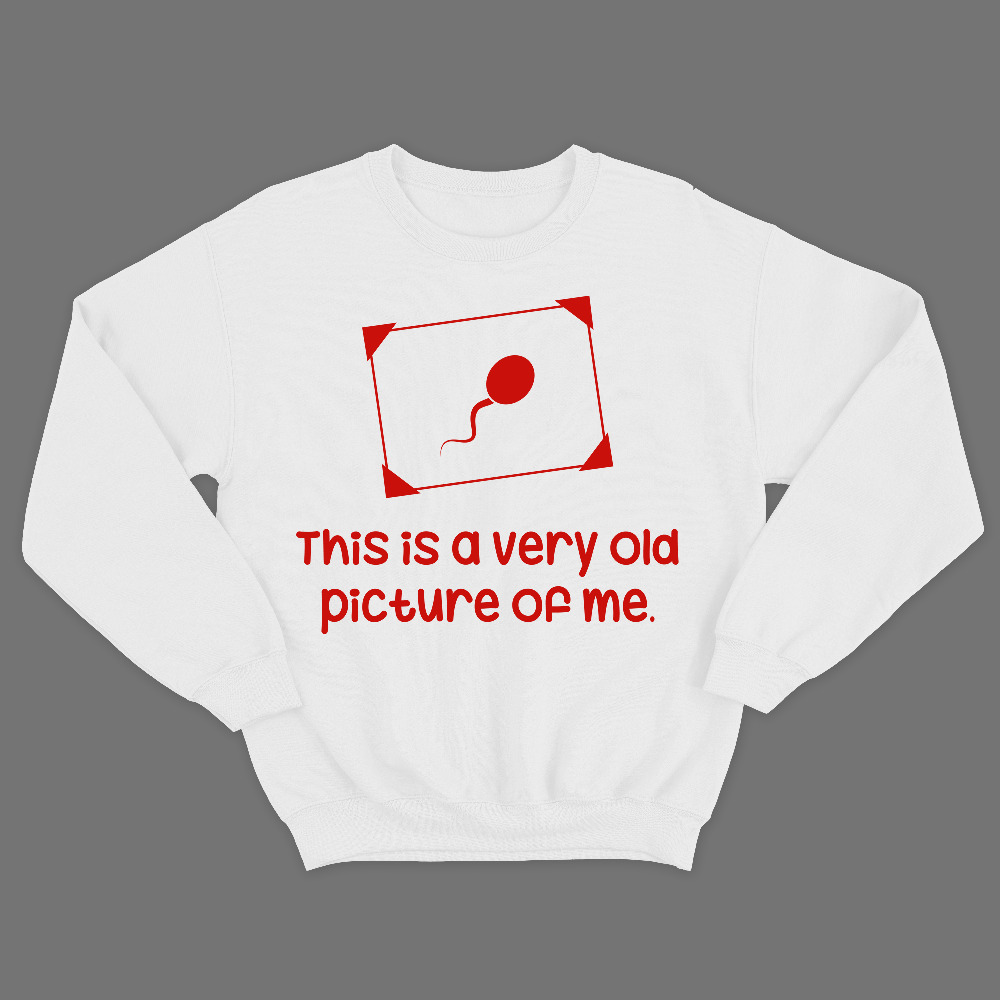 Прикольный свитшот с надписью This is a very old picture of me.