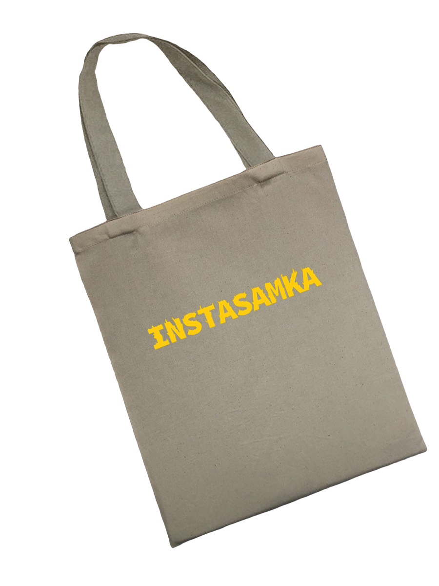 Сумка шоппер - холщовая хлопковая эко сумка с принтом Instasamka